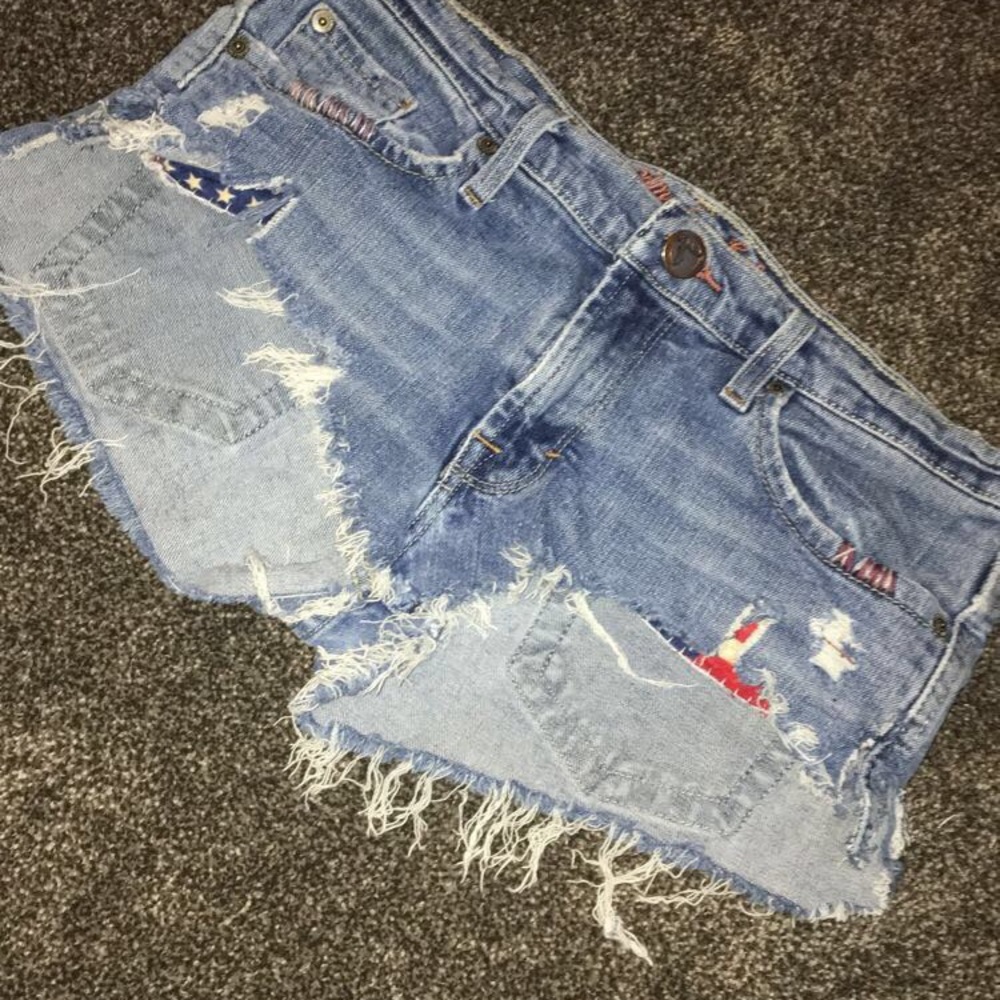 american eagle jean shorts